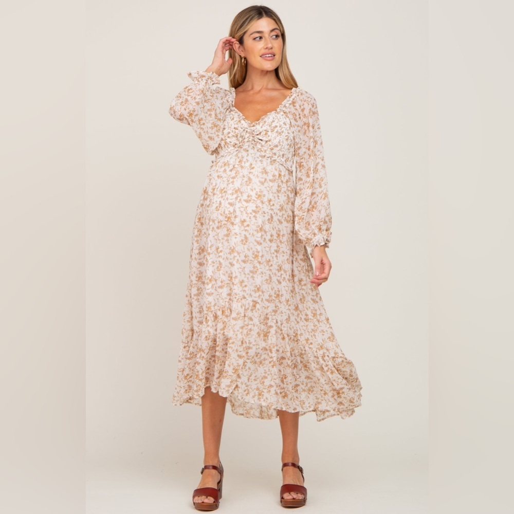 Pinkblush Floral Midi Dress